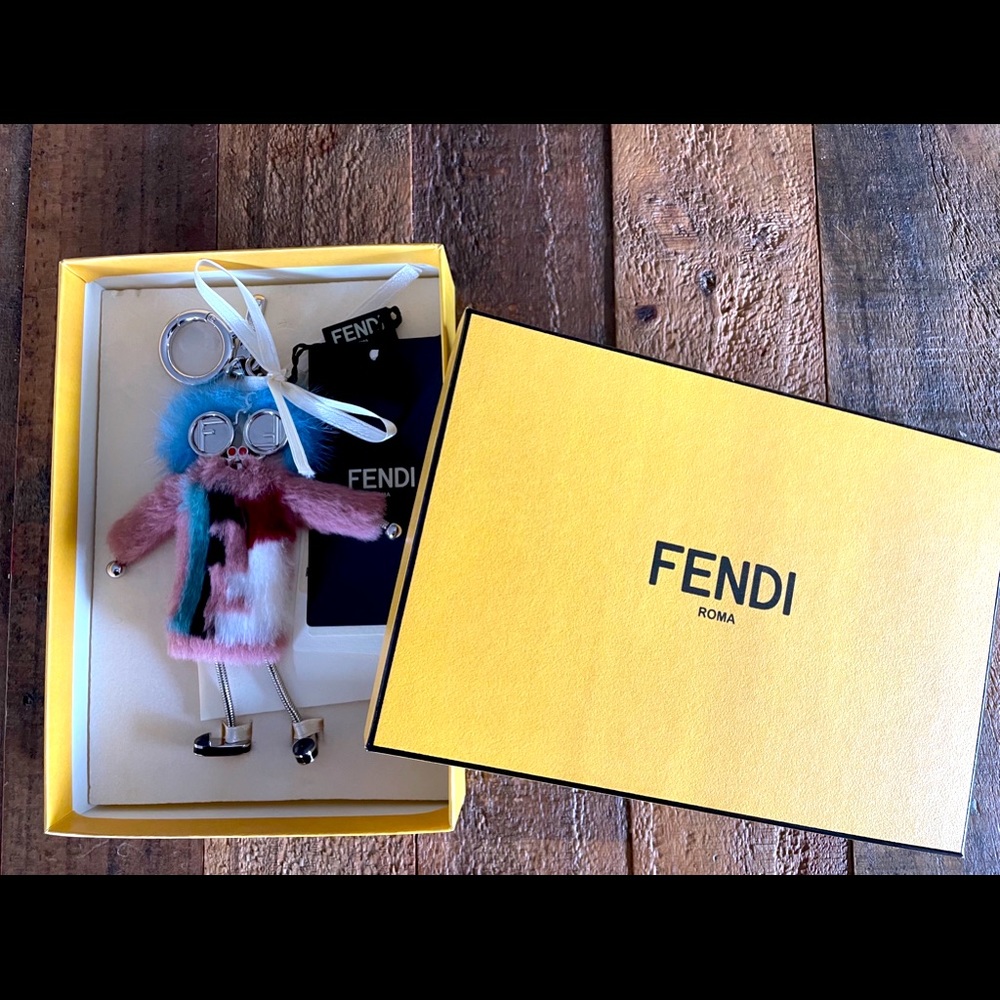 Fendi Women’s Bambolina Bag Jewel NWT Fox Fur